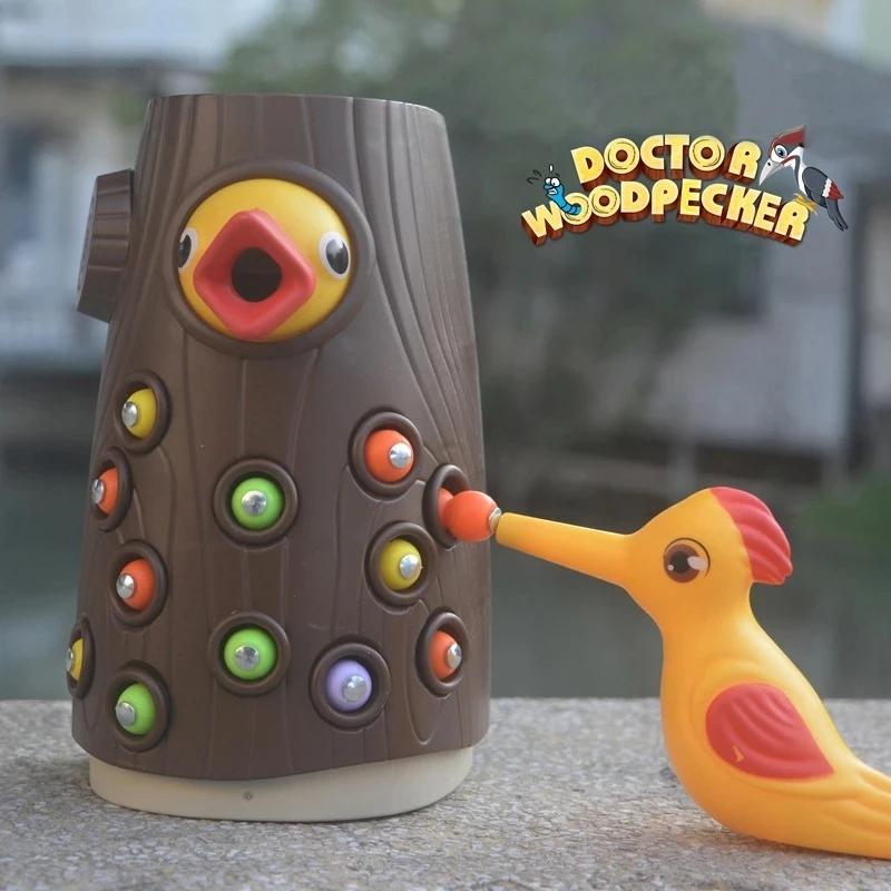 

Игрушки Монтессори, дятел, магнитная ловля червя, игра для кормления маленьких птиц, детские развивающие игрушки для раннего развития, набор игрушек для рыбалки, подарок CHINA