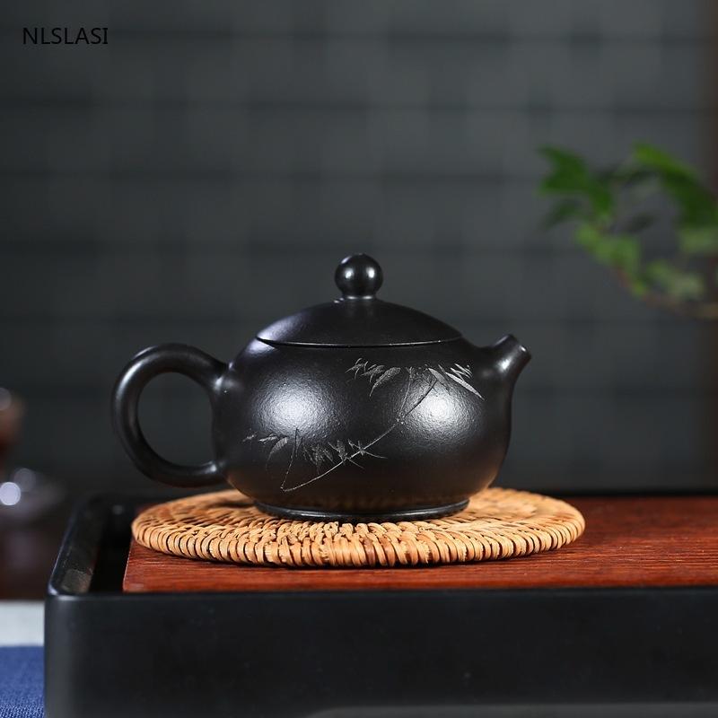 Yixing Tea Pot Purple Clay Xishi Filter Teapot Beauty Kettle Raw Ore Handmade Boutique Teaware Authentic 170ml
