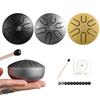 3 Inch 6 Tone Steel Tongue Drum Mini Hand Pan Drum with Drumsticks Percussion