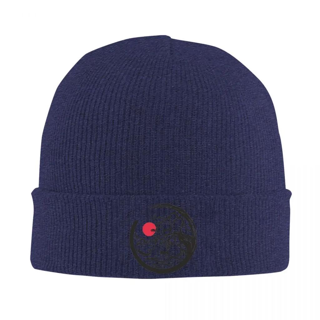 Yin Yang Tree Knit Hat Beanies Winter Hats Warm Color Yin Yan Nature Cap Unisex Women