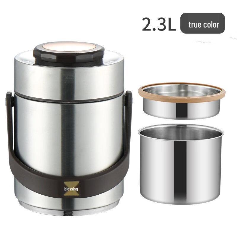 Portable 2.3L Three-Layer Insulated Lunch Box