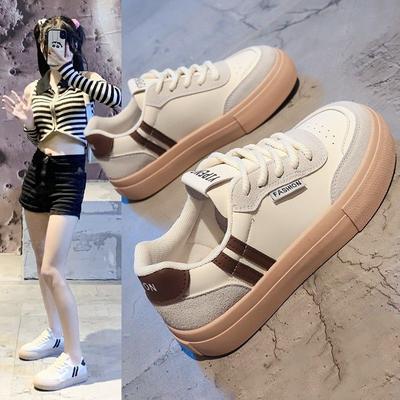 Dexun Schuhe Damen Freizeitschuhe 2024 Sommer neue Plateau weiße Schuhe Retro vielseitige Sport-Board-Schuhe Forrest Gump Schuhe