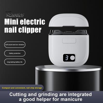 Electric Nail Clipper with LED Light 3 Speeds Rechargeable Nail Trimmer for Adults Kids Seniors Efficient Automatic Nail Cutter with Display Portable