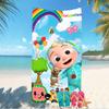 Beach Towel with Jay Franco Cocomelon Pattern - soft,absorbent,machine washable Lightweight&Modern,swimming,Travel Essentials