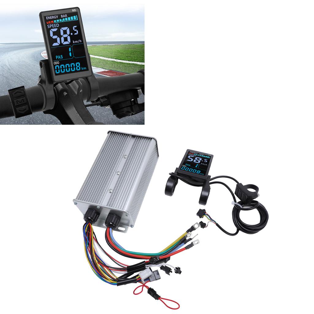 Controller Scuter Electric cu Panou Afișaj LCD 48V 60V 72V 60A Controller Motor Aliaj Aluminiu