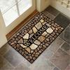 Welcome Floor Mat Non Slip Absorbent Entryway Rug Indoor Outdoor Entrance Doormat for Patio Hallway Home Decor