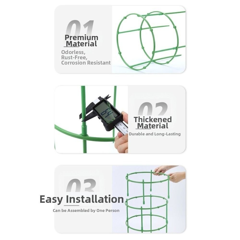 Prevent Lodging Plant Support Pile Stackable Flower Ring Support Rack Greenhouse Arrangement