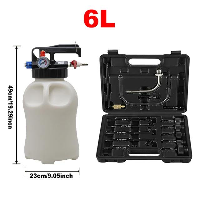 Pneumatic Transmission Oil Refilling Tool, Oil Refill Filling, ATF Adapters, 6L, 10LDispenser Pump Kit, Fluid Extractor Adaptor 6L