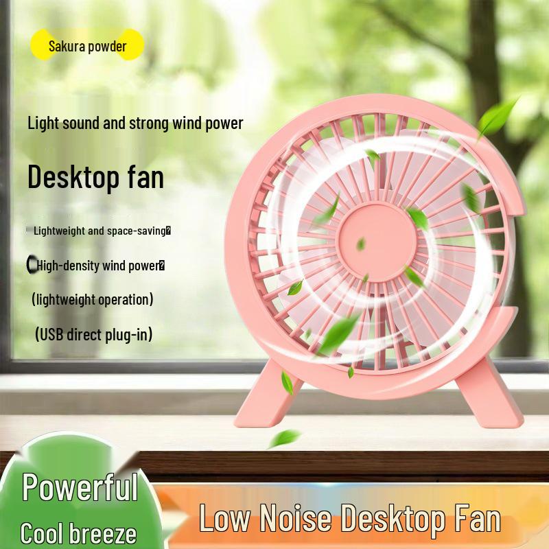 

Mini Desktop USB Fan XC3: Quiet, Powerful Breeze for Office Glacier White
