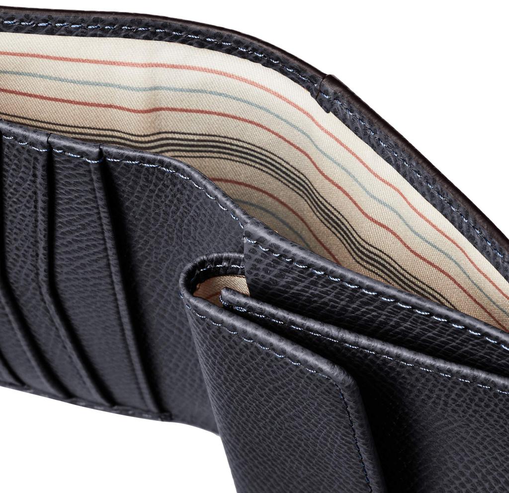 Fico Men's Inizio Mini Wallet, 58899, Navy, with Flap, Bifold Design