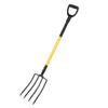 46 Inch Pitch Fork Y Grip Versatile 4 Tines Garden Spading Fork for Gardening Digging Composting Spading