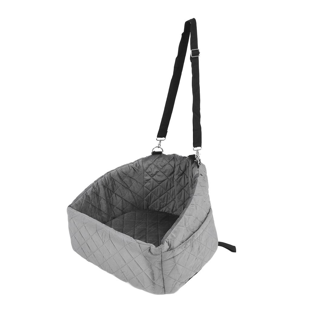 Dog Booster Seat Water Resistant Elevated Pet Car Seat High Density Sponge Filling Detachable Dog