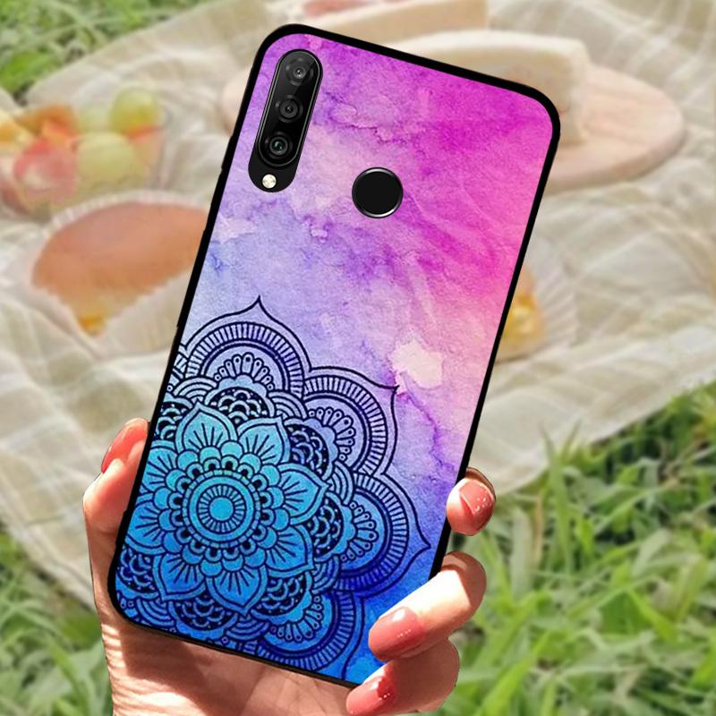 For Huawei P30 Lite Case P30Lite Cover Cute Fashion Cartoon Shockproof Silicone Cases For Huawei Nova 4e Fundas MAR-LX1A Shell