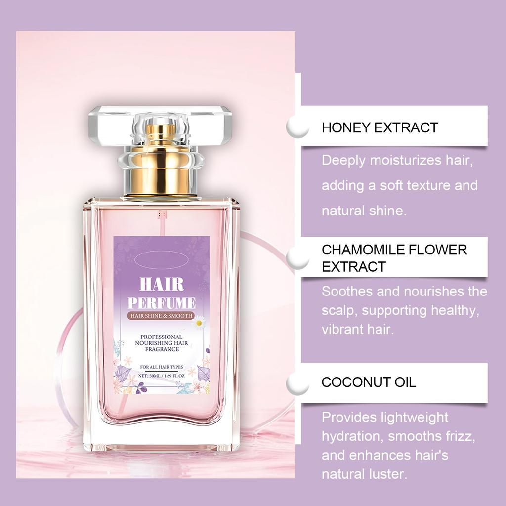 Hair Fragrance, Female Pheromones Perfume, Hair oil Perfume, Nourishing and moisturizing hair gel, 50ml