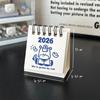 2026 Cute Mini Calendar Office Desktop Decoration Small Ornament Calendar Calendar Plan Book