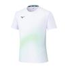 Tennis und Badminton Spiel Dynamotion Perfekt für Club Größe 62JAC001 Hemd, Feuchtigkeitsableitend, Schnelltrocknend, Passform, Aktivitäten, Unisex, Weiß, XS,