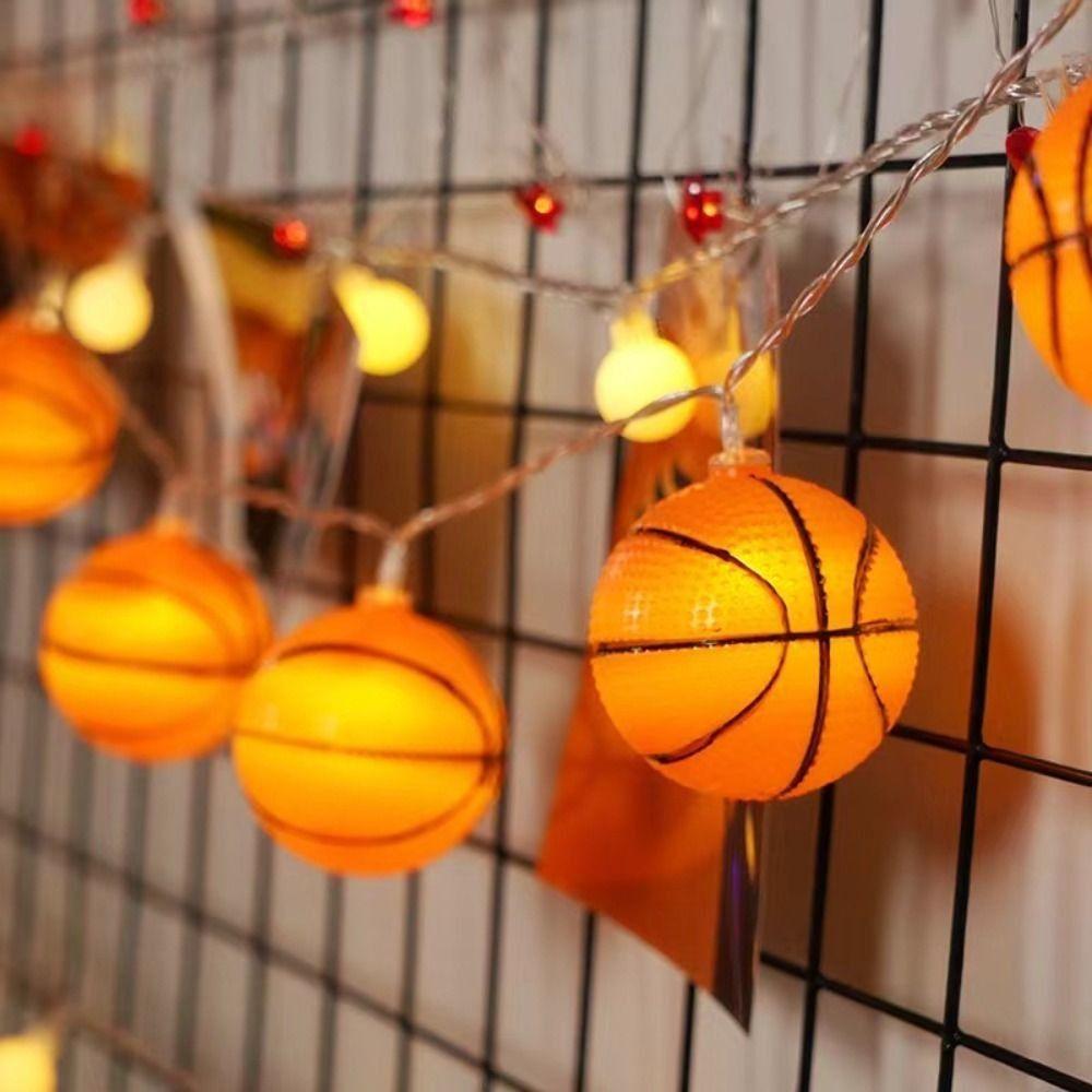 Creative Star Garland Lamp Cloud Basketball Decorative Lights Night Light Outdoor Garden