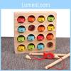 Children Wooden Fishing Puzzle Game Toy With Magnetic Catch And Plates Number