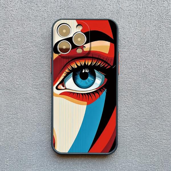 Art Painting Portrait Close-up Phone Case For iPhone 16 13 11 12 14 15 Pro Max Mini XR XS X 15 14 7 8 Plus SE2 Back Cover Funda