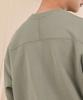 Ellamo Terry Basic Plain Oversized Sweatshirt [Green]