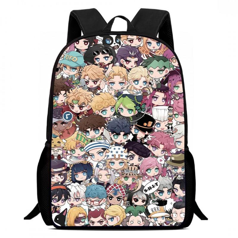 Zaino Scolastico per Bambini del Cartone Animato JoJo's Bizarre Adventure Leggero Ergonomico a Doppia Spalla Con Disegno Stampato Voti