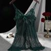 Sexy Mesh V-neck Light Lace Camisole Nightgown Erotic Lingerie Multi-coloured