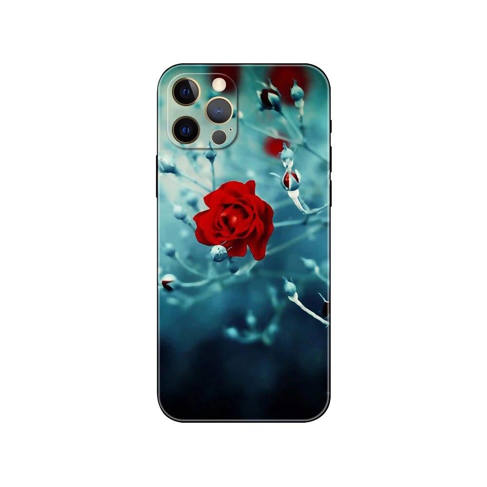 Pouzdro na telefon Rose pro iPhone Samsung Galaxy Redmi Xiaomi Oppo OnePlus Note SA 7 8 9 10 11 12 13 14 20 21 22 23 53 54 Pro Max Plus Ultra TPU Soft
