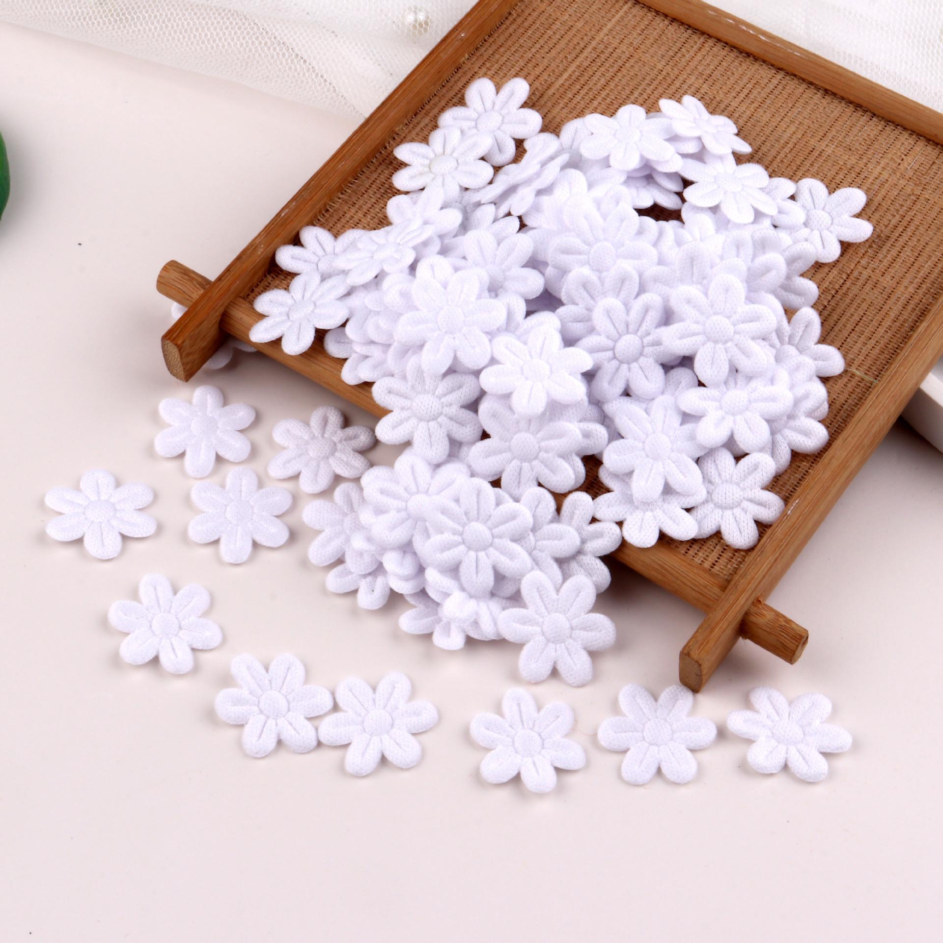 

Нашивки Тканина Швейні аксесуари П ять пелюсток DIY Зачіска Заколка для волосся Ювелірні вироби Маленька квітка Матеріал тканина Наклейки Прикраса одягу