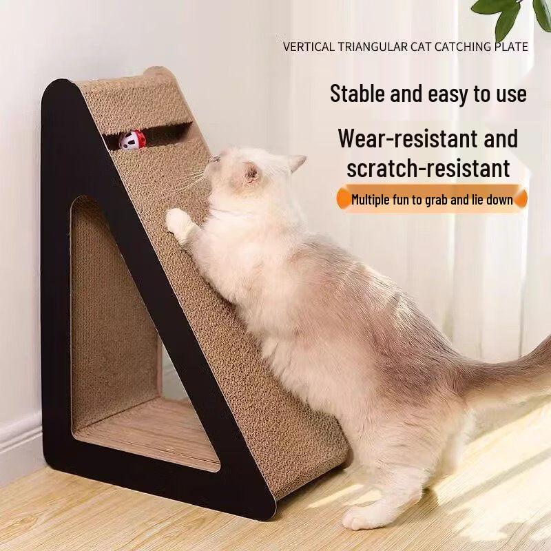 Tan Yi Shan Vertical Triangular Cat Scratcher