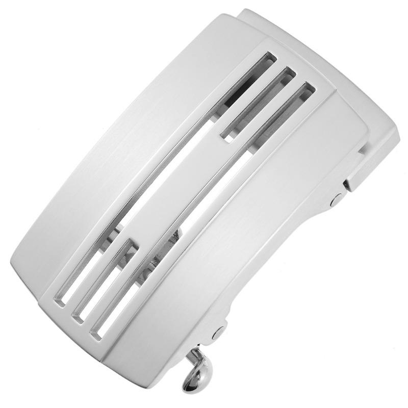 Men's steel buckle stainless steel automatic buckle leather belt belt spring automatic buckle