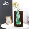 Pastoral style log house glass vase