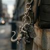 Creative Godzilla Keychain, Metal Dinosaur Pendant, Trendy Car Bag Decoration, Durable Gift