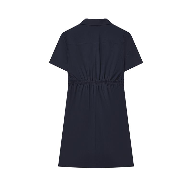 New FILA Short Sleeved Dresses Women's Legend Blue F11W434301FNV