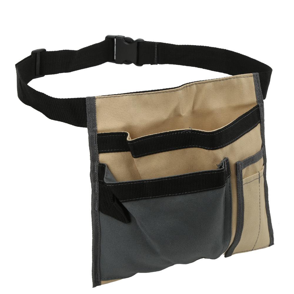 Canvas Tool Belt Bag Adjustable Belt Canvas Organizer Durable Waist Hanging Bag  Carpenter Work