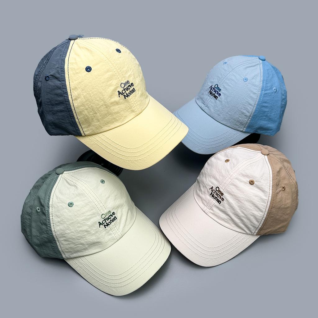 Spring And Summer Color Matching Quick-Drying Letter Embroidery Baseball Cap For Men And Women Sunshade Travel Breathable Korean Peaked Cap