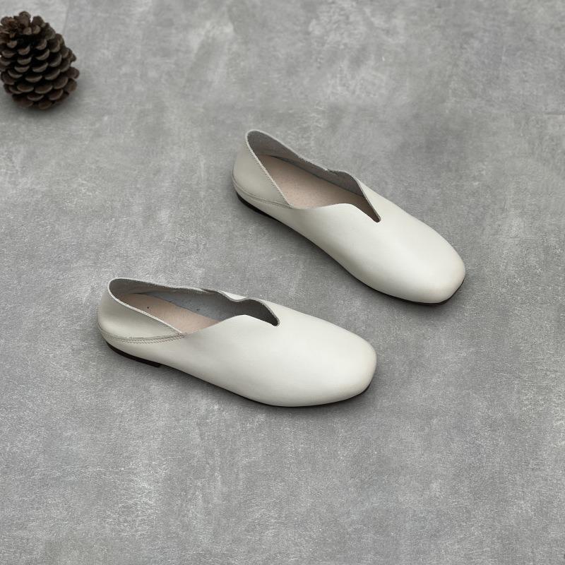 New Casual and Simple Square-toed Flat Women's Shoes