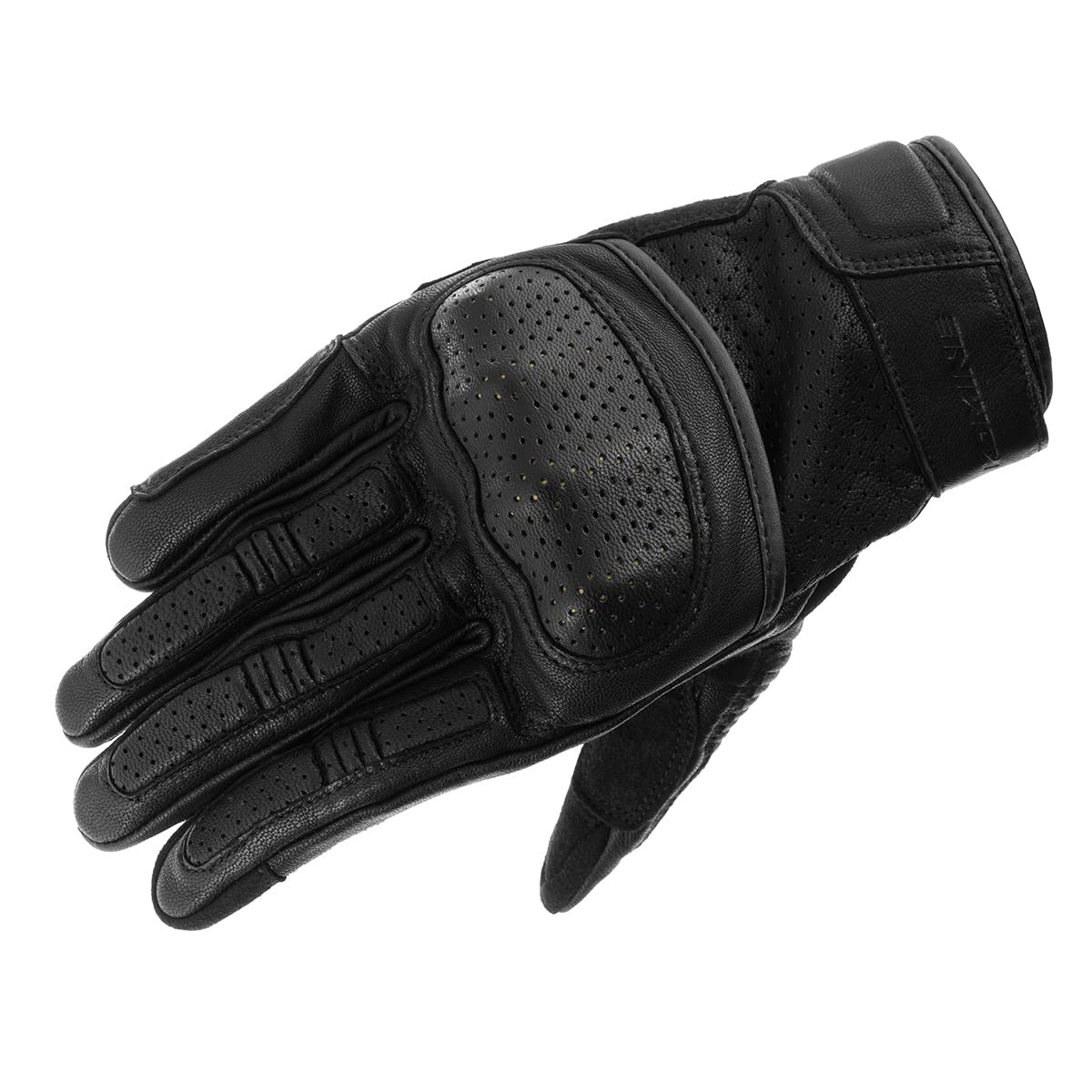 

Komine Motorcycle Gloves CE Protective Leather XL GK-2173 Gloves, Black, чёрный
