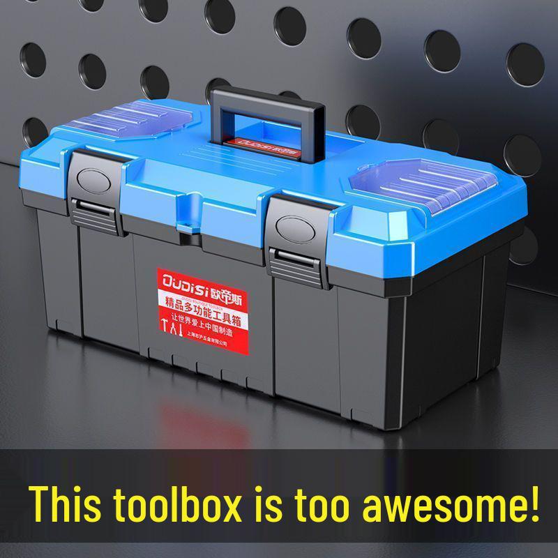 Multifunctional Portable Tool Storage Box for Electricians – Large Industrial & Household Use