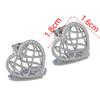 2pcs 4pcs Stainless Steel Love Heart Ear Studs Minimalist Stud Earrings Earplug for Women Girl DIY Accessories Jewelry Making