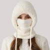 Wind-Resistant Balaclavas Face Mask Neck Scarf Set Hooded Balaclava Ski Hat  for Cold Weather