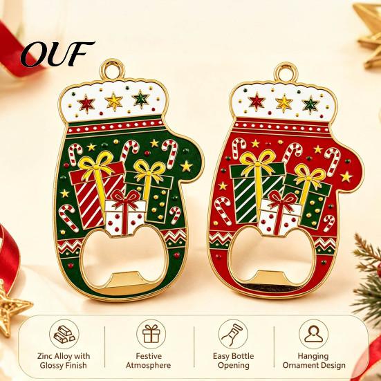 Party Supplies for Christmas Gathering Glove Bottle Opener, Shape Remover with Magnetic Backing, Durable Bar Tool Home Zinc Alloy Festive Holiday