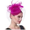Women Girls Mesh Fascinators Hat Cocktail Party Headband Headpiece Wedding Hat