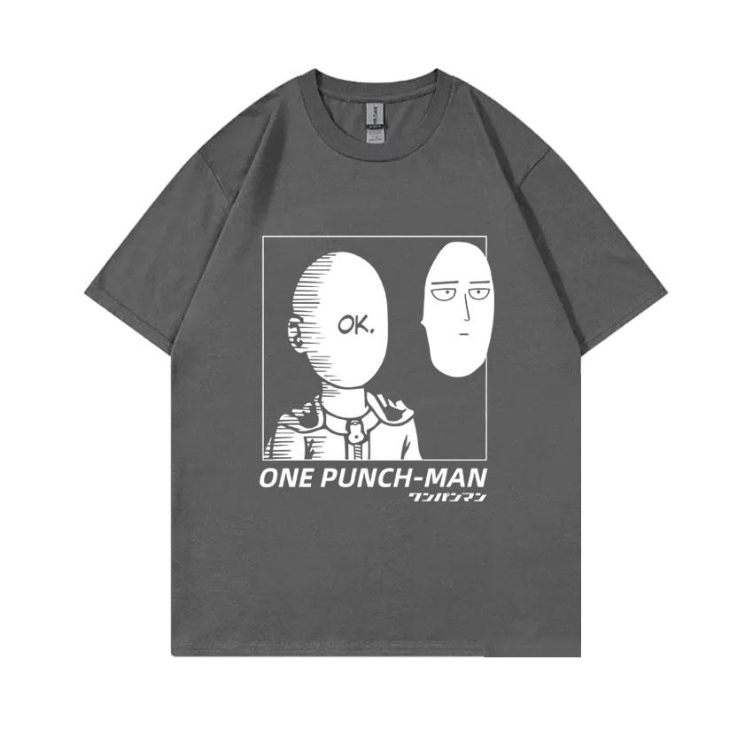 Anime One Punch Unisex Graphic Tshirt Saitama Egg Funny Tshirt Unisex Women Casual Oversized Streetwear Unisex Cartoon Unisexga T Shirts