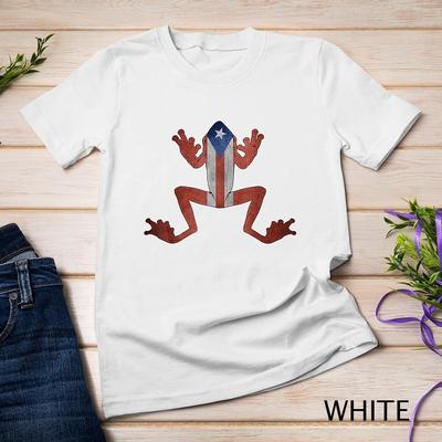 Puerto Rico Flagge Coqui Frosch T-Shirt Rican Se Levanta Boricua Unisex T-Shirt