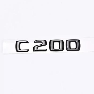 Car Sticker For Mercedes Benz ABS Car Sticker Trunk Letters For Mercedes Benz C200 C220 W205 W204 W203 C260 C300 C320 C350 C400