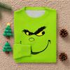 Long Sleeve Pullover Sweaters For Women O Neck Casual Cute Printing Knit Oversized Sweater