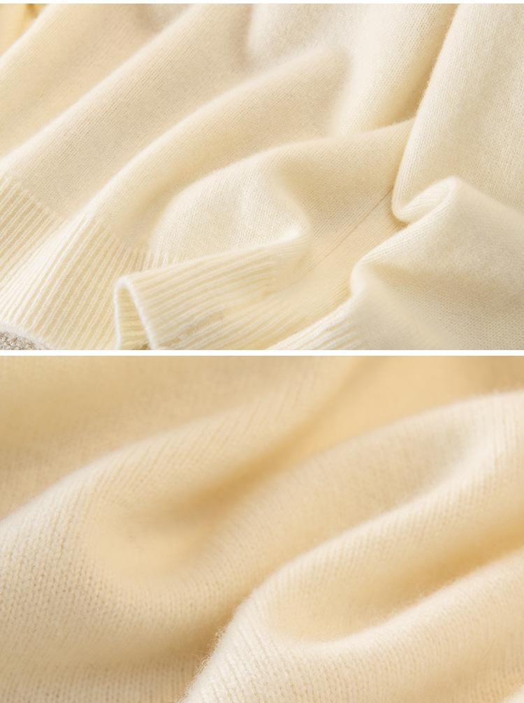 2024 Autumn Women's High Neck Diamond Pattern Wool Sweater - Stylish Versatile Knit Top