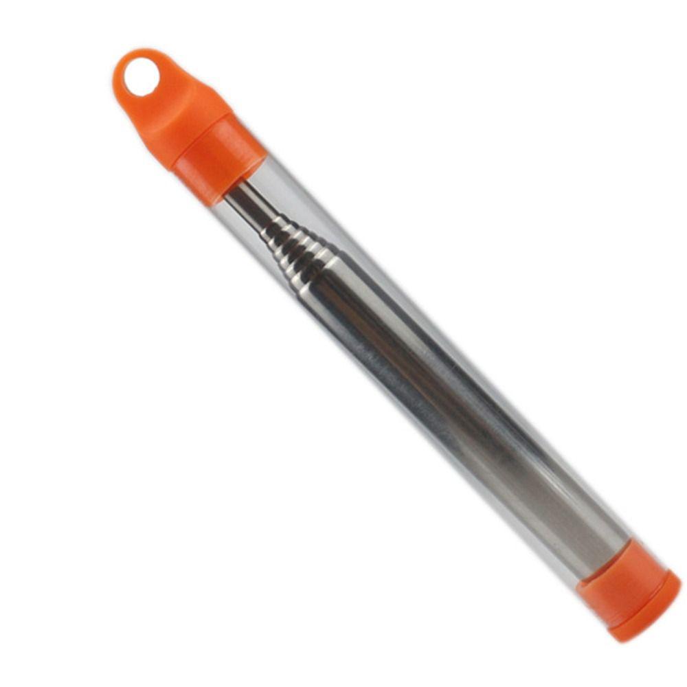 Retractable Stainless Steel Fire Blowing Tube Telescopic Portable Pocket Bellow Windproof High Effective Fire-making Tool Hiking