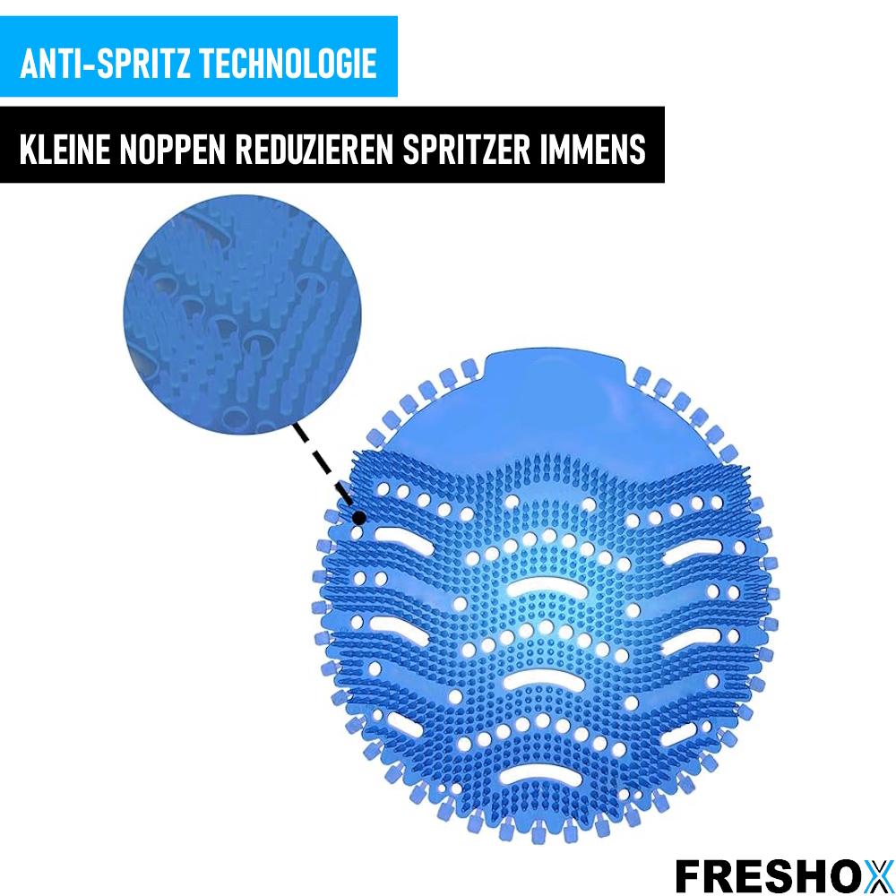 FRESHOX 5 stk Duft-Urinalrist Urinalinnlegg Pissoarrist Luftfrisker 30 dager