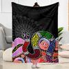 Australian Aboriginal Style 31 Blanket Soft & Cozy Perfect for Livingroom Sofa Chair Four Seasons Universal Stylish Decor